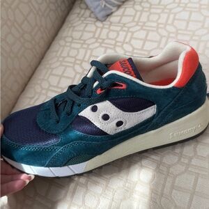 *NEW* RARE Saucony Shadow 6000 sneakers Green/Navy